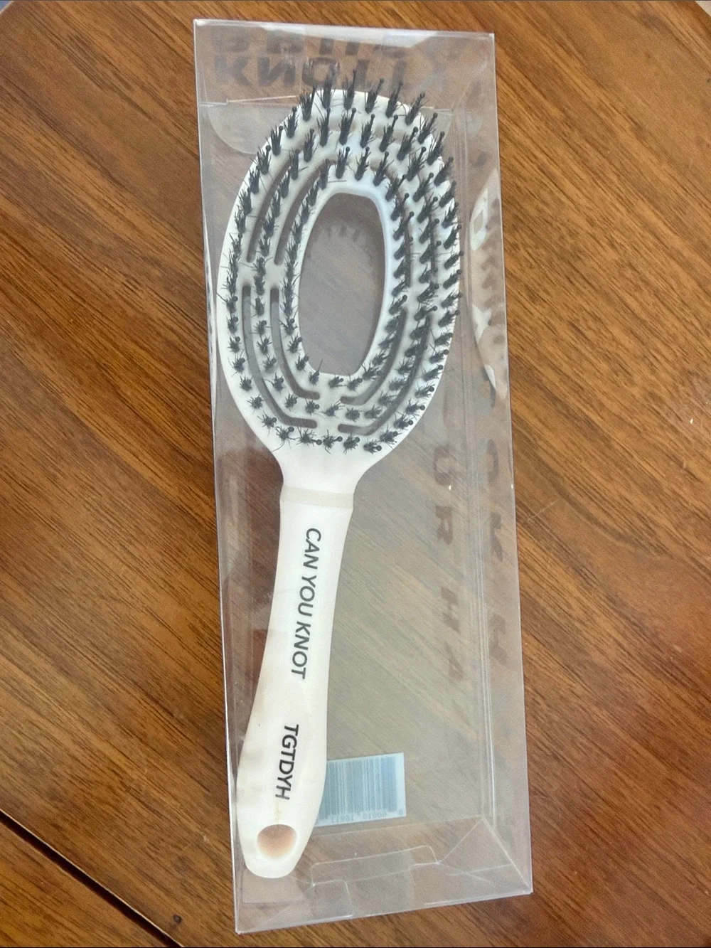 White Oval Vent Hair Brush - CAN YOU KNOT That Girl That Did Your Hair